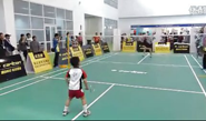 2013体博会 - 5岁宝宝参加2013北京体博会羽毛球互动